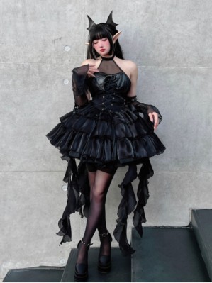 Succubus Gothic Lolita Dress JSK by Diamond Honey (DH350)